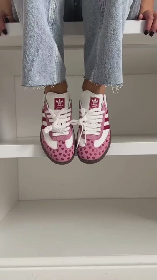 Adidas Sambas Red / White