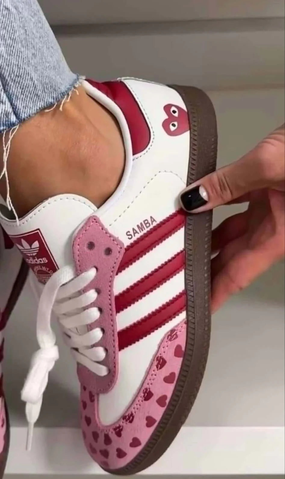 Adidas Sambas Red / White